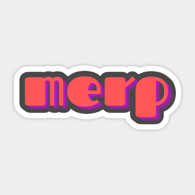 merp Sticker by Amanda Rountree & Friends